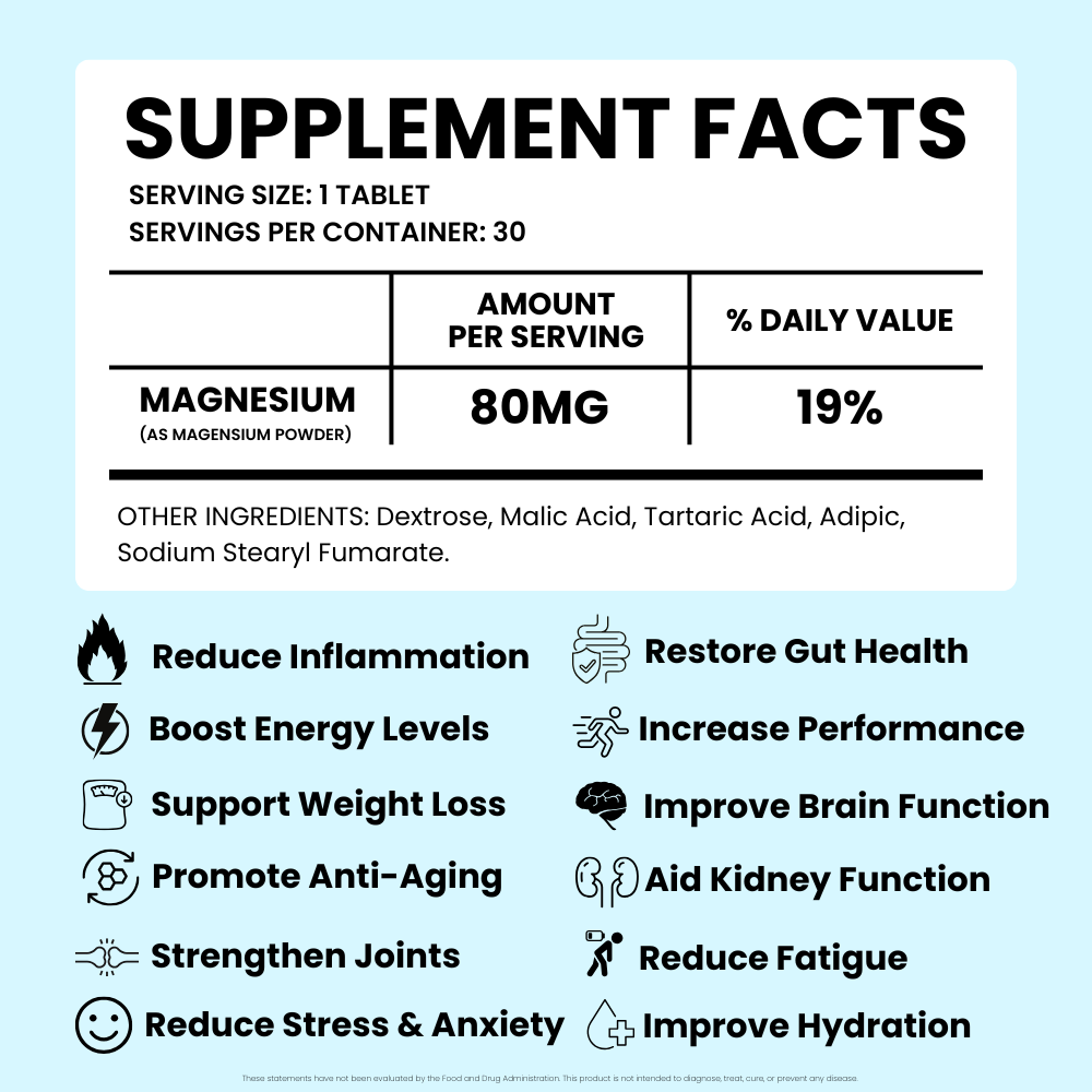 Molecular Hydrogen Water Tablets